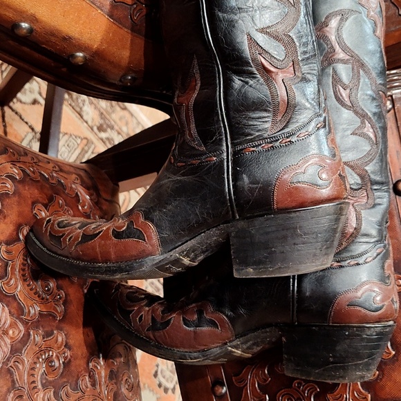 Vintage Scott Wayne Tres Outlaws cowboy boots  8 1/2 D men's or 10 1/2 women's - Picture 10 of 10